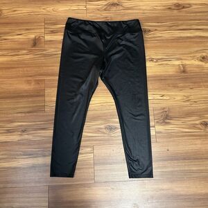 NWOT Wild Fable Women's XXL Black Faux Leather High Waist Leggings Pants